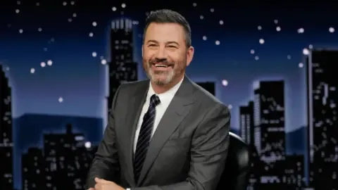 Late-night host Jimmy Kimmel for now taken off broadcast following disputed comments regarding right-wing commentator Charlie Kirk